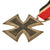 Original German WWII Iron Cross 2nd Class 1939 EKII with Named Award Document & Ribbon - 14th Panzerjäger Company Original Items