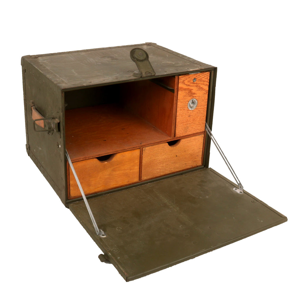 Original U.S. WWII 1942 Dated Army Officer's Folding Field Desk by