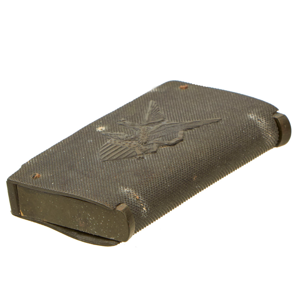 Original U.S. Civil War Gutta Percha Hard Rubber Match Safe with Patri International Military