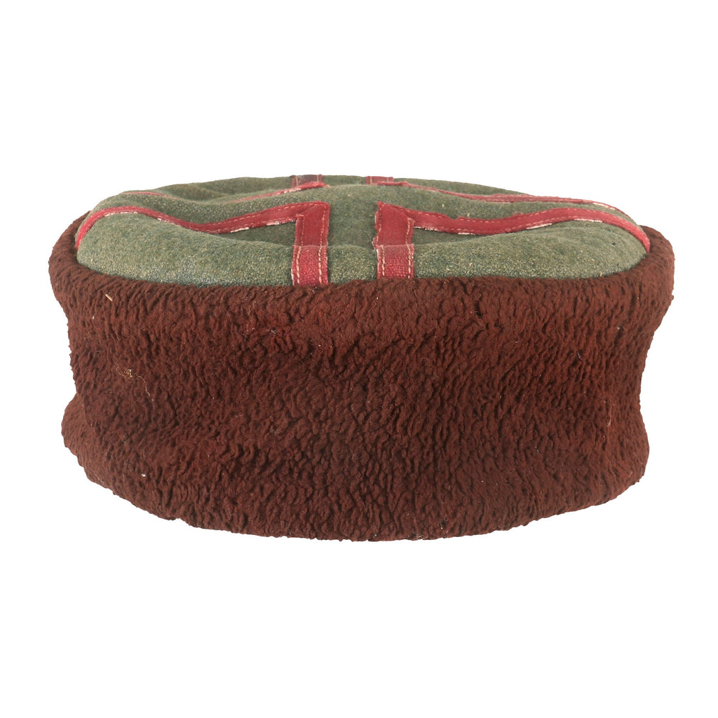Original German WWII Cossack Foreign Volunteer Kubanka - Crown Made with Feldgrau Wool Original Items