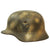 Original Rare German WWII Named Kriegsmarine Navy M35 Single Decal Overpaint Camouflage Helmet & 56cm Liner - SE64 Original Items