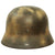 Original Rare German WWII Named Kriegsmarine Navy M35 Single Decal Overpaint Camouflage Helmet & 56cm Liner - SE64 Original Items