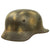 Original Rare German WWII Named Kriegsmarine Navy M35 Single Decal Overpaint Camouflage Helmet & 56cm Liner - SE64 Original Items