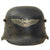 Original German Pre-WWII Early Commercially Manufactured M1916 Police Helmet Converted to Luftschutz Helmet with 1936 Dated 56cm Liner Original Items