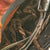 Original German WWII M40 Luftwaffe Helmet with Period Applied Burlap & German Issue Jute Foliage Net with 56cm Liner - Stamped hkp64 Original Items