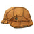 Original German WWII M40 Luftwaffe Helmet with Period Applied Burlap & German Issue Jute Foliage Net with 56cm Liner - Stamped hkp64 Original Items