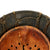 Original German WWII M40 Luftwaffe Helmet with Period Applied Burlap & German Issue Jute Foliage Net with 56cm Liner - Stamped hkp64 Original Items