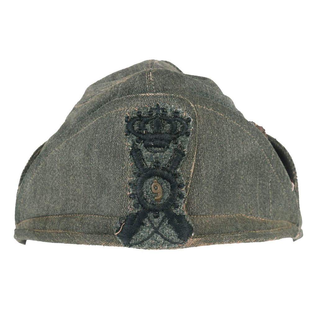 Original WWII Italian Officer Captain’s Bustina Field Cap - 9th Infantry Regiment Original Items