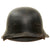 Original German WWII M34 Square Dip NSDAP Double Decal Civic Police Steel Helmet with Cloth Liner & Chinstrap - Ordnungspolizei Original Items
