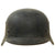 Original German WWII Beaded M40 NSDAP Double Decal Civic Police Steel Helmet with Liner and Chinstrap - ET66 Original Items