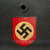Original German WWII Beaded M40 NSDAP Double Decal Civic Police Steel Helmet with Liner and Chinstrap - ET66 Original Items