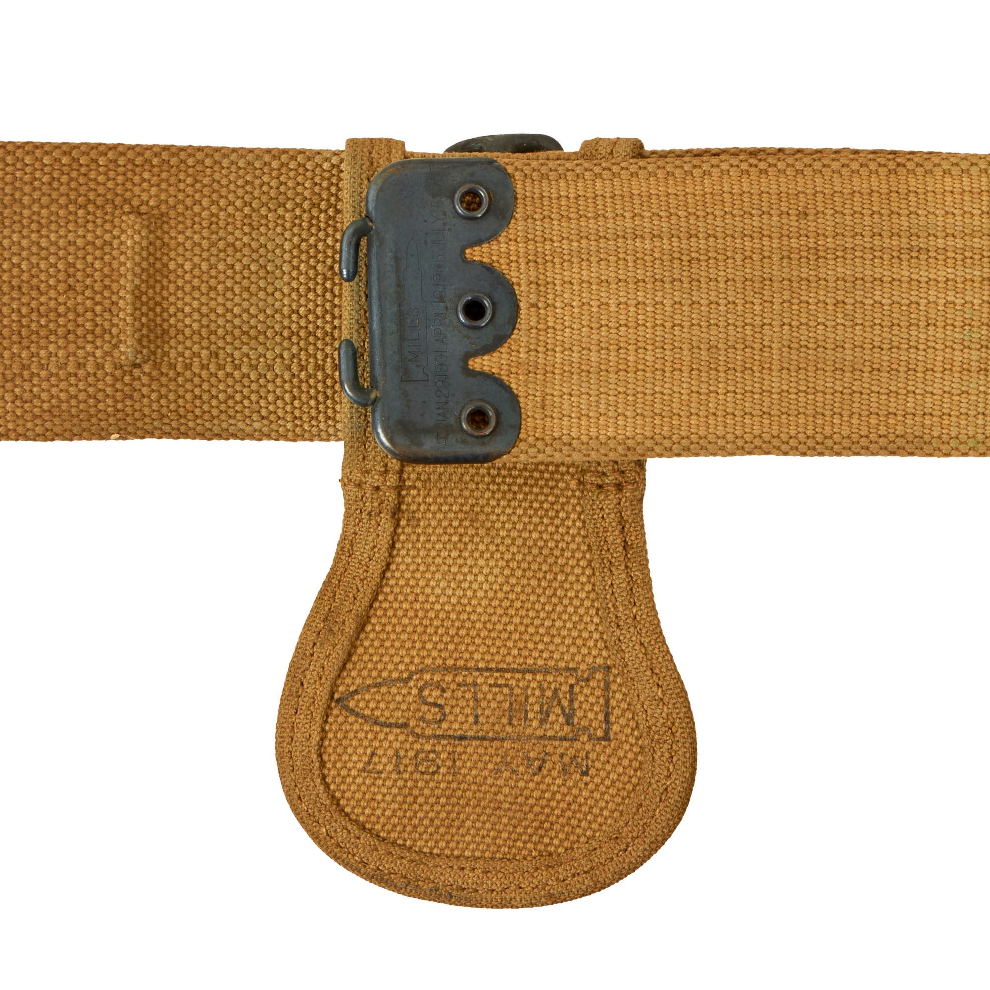 Original WWI Scarce U.S. Army Model 1910 Officer's Garrison Belt