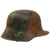 Original Imperial German WWI U.S. Mail Home M16 Stahlhelm Helmet with Panel Camouflage Paint - George E. Beck, 112th Engineers, 37th “Buckeye” Division - ET64 Original Items
