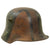 Original Imperial German WWI U.S. Mail Home M16 Stahlhelm Helmet with Panel Camouflage Paint - George E. Beck, 112th Engineers, 37th “Buckeye” Division - ET64 Original Items