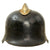 Original German WWII M34 Square Dip Fire Protection Police Helmet with Double Decals & Comb - Feuerwehr Original Items