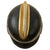 Original German WWII M34 Square Dip Fire Protection Police Helmet with Double Decals & Comb - Feuerwehr Original Items