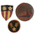 Original U.S. WWII Named CBI Air Transport Command Theater-Made Patch & Medal Grouping - American Flag Multi-Piece Leather Patch Original Items