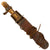 Original U.S. WWII French Nouméa New Caledonia Fighting Knife with Stag Handle & M6 Scabbard - Dated 1943 Original Items