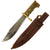Original U.S. WWII Collins & Co. Legitimus No.18 Machete V44 Knife with Green Horn Handle in Original Scabbard Original Items
