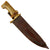 Original U.S. WWII Collins & Co. Legitimus No.18 Machete V44 Knife with Green Horn Handle in Original Scabbard Original Items
