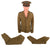 Original U.S. WWI Public Health Service Captain’s Uniform Jacket & Breeches with M1912 Visor Cap - Modified Open Collar Original Items