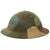 Original U.S. WWI 90th Division Texas & Oklahoma Draftees M1917 Panel Camouflage Painted Doughboy Helmet Shell Original Items