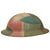 Original U.S. WWI 90th Division Texas & Oklahoma Draftees M1917 Panel Camouflage Painted Doughboy Helmet Shell Original Items