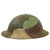 Original U.S. WWI 90th Division Texas & Oklahoma Draftees M1917 Panel Camouflage Painted Doughboy Helmet Shell Original Items