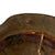 Original Imperial German WWI M16 Stahlhelm Helmet with Panel Camouflage Paint and Partial Leather Liner - Marked ET64 Original Items