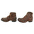 Original U.S. WWII Model 1939 American Service Shoe Low Boot Named to Captain W.N. Cluse - Size 7 Original Items