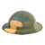 Original U.S. WWI M1917 Army Air Service Doughboy Helmet Shell with Panel Camouflage Paint & Painted Sopwith Camel Original Items