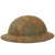 Original U.S. WWI M1917 Doughboy Helmet With Subdued Camouflage Pattern Paint - Full Liner & Partial Chinstrap Original Items