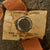 Original U.S. WWI M1917 Doughboy Helmet With Subdued Camouflage Pattern Paint - Full Liner & Partial Chinstrap Original Items