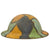 Original U.S. WWI Scarce Named 14th Engineers Camouflage Painted M1917 Doughboy Helmet - Complete - Among First Troops to Arrive at the Front Original Items
