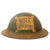 Original U.S. WWI 26th Division Painted M1917 Doughboy Helmet with Field Artillery Cannon & Boston Accent Writing Original Items