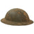 Original U.S. WWI M1917 Camouflage Skull & Crossbones Painted Steel Combat Helmet - Liner - Possibly 20th Division Original Items
