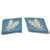 Original German WWII SA Gruppe Hochland SA-Oberführer Matched Pair of Collar Tabs with RZM Tag Original Items