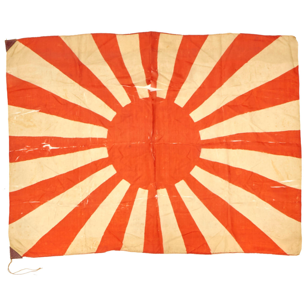Original Japan WWII Imperial Japanese Army Rising Sun Silk War Flag - 27 x 36” Original Items