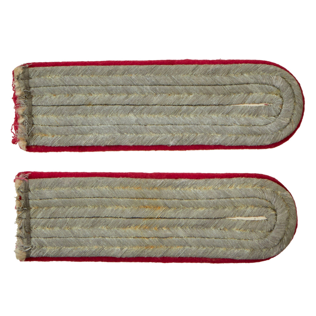 Original German WWII Heer Army Panzer Leutnant Officers Shoulderboards - Matched Pair Original Items