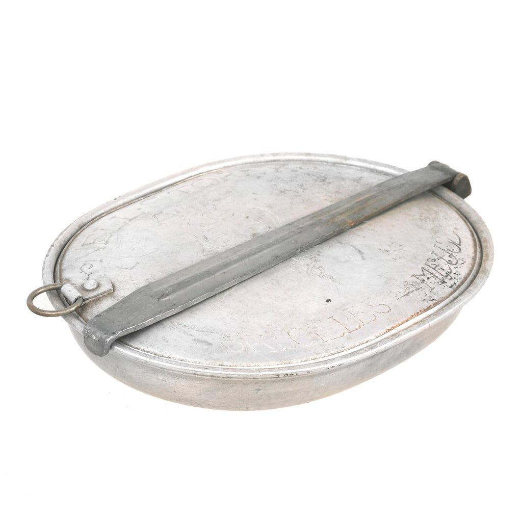 Original U.S. WWI Named Army Nurse Corps Engraved M1910 Mess Kit - Base Hospital 79 - Nellie Gertrude Storey Original Items