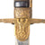 Original German WWII Army Heer Officer's Dove Head Sword with Nickel-Plated Blade and Steel Scabbard Original Items