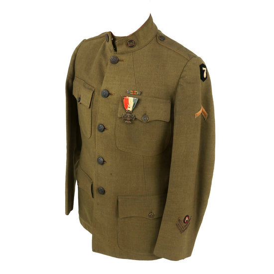 Original U.S. WWI VII Corps & 3rd Army Double-Patched Engineer First Sergeant’s Uniform Jacket & Breeches - 310th Engineer Regiment Original Items