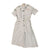 Original U.S. Korean War Female Marine Seersucker Pinstripe Dress with Insignia & National Defense Ribbon Original Items