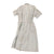 Original U.S. Korean War Female Marine Seersucker Pinstripe Dress with Insignia & National Defense Ribbon Original Items