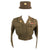 Original U.S. WWII Women’s Army Corps WAC SHAEF French-Made Uniform & Guidon Grouping - WAC Hobby Hat & Underwear - British-Made Skirts Original Items
