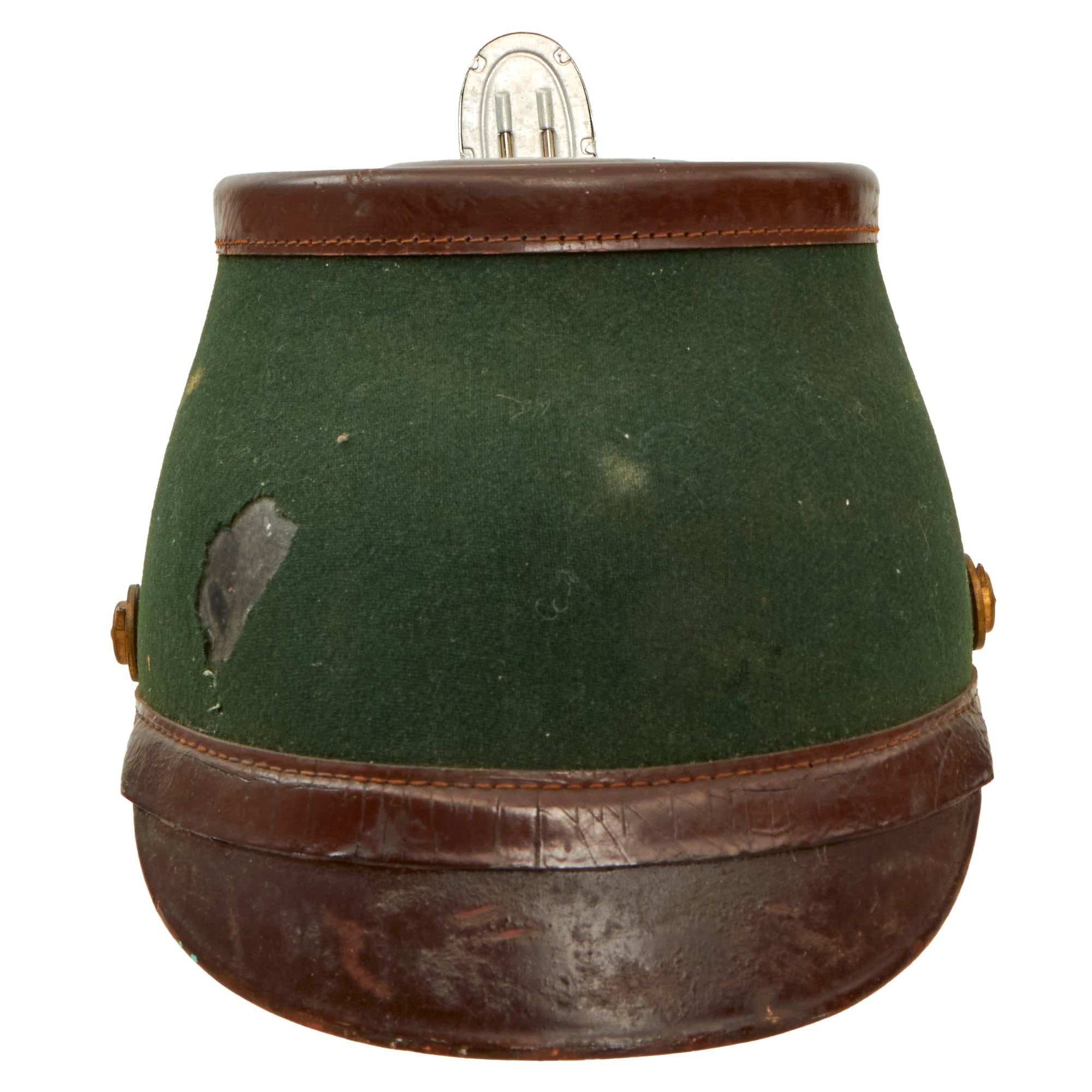 Original German WWII Late Pattern Rural Police Shako with Leather Chin ...