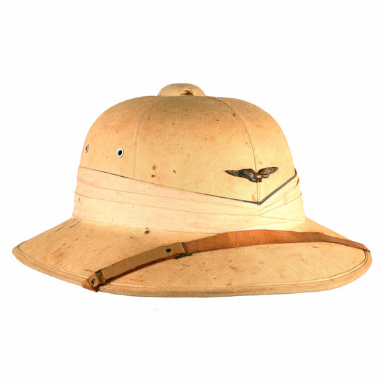 Original French Pre-WWII Armée de l'Air Air Force Casque Insolaire Tropical Sun Helmet Original Items