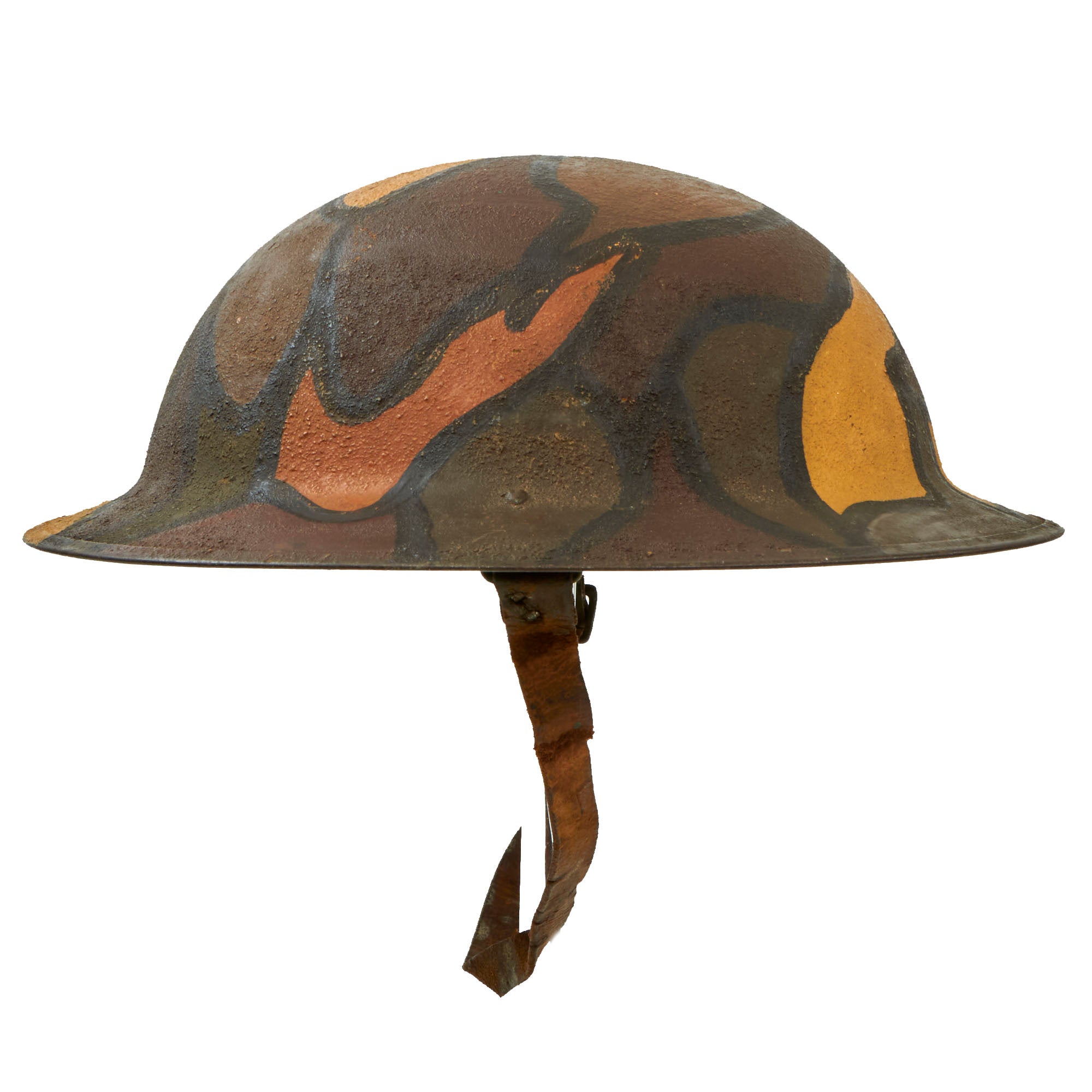 Wwi Shell Head Original U.S. WWI M1917 Doughboy Helmet Shell With Camouflage Panel Pa ...