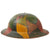 Original U.S. WWI M1917 Doughboy Helmet Shell with Panel Camouflage Paint & Liner Remnants Original Items