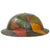 Original U.S. WWI M1917 Doughboy Helmet Shell with Panel Camouflage Paint & Liner Remnants Original Items